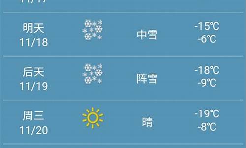 黑龙江天气预报一周 7天查询_黑龙江天气预报一周15