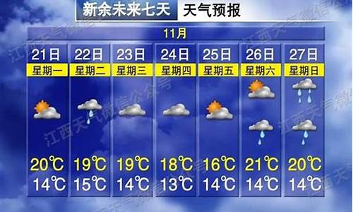 江西新余天气预报一周_江西新余天气预报一